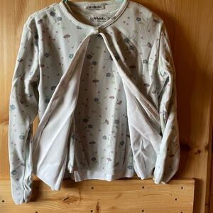 Floral Print Women's Cardigan Sweater